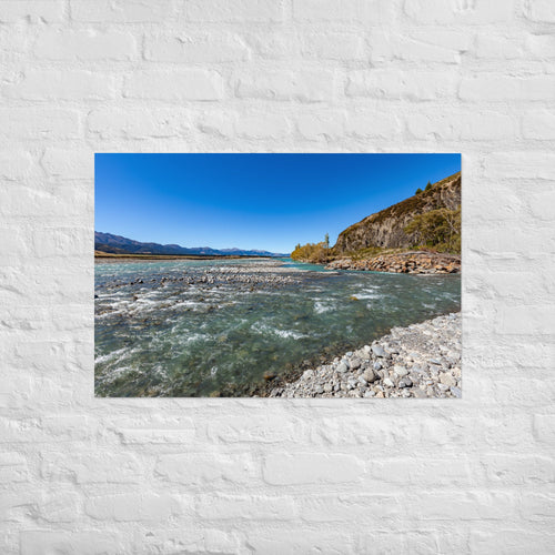 Hanmer River Art Paper Poster